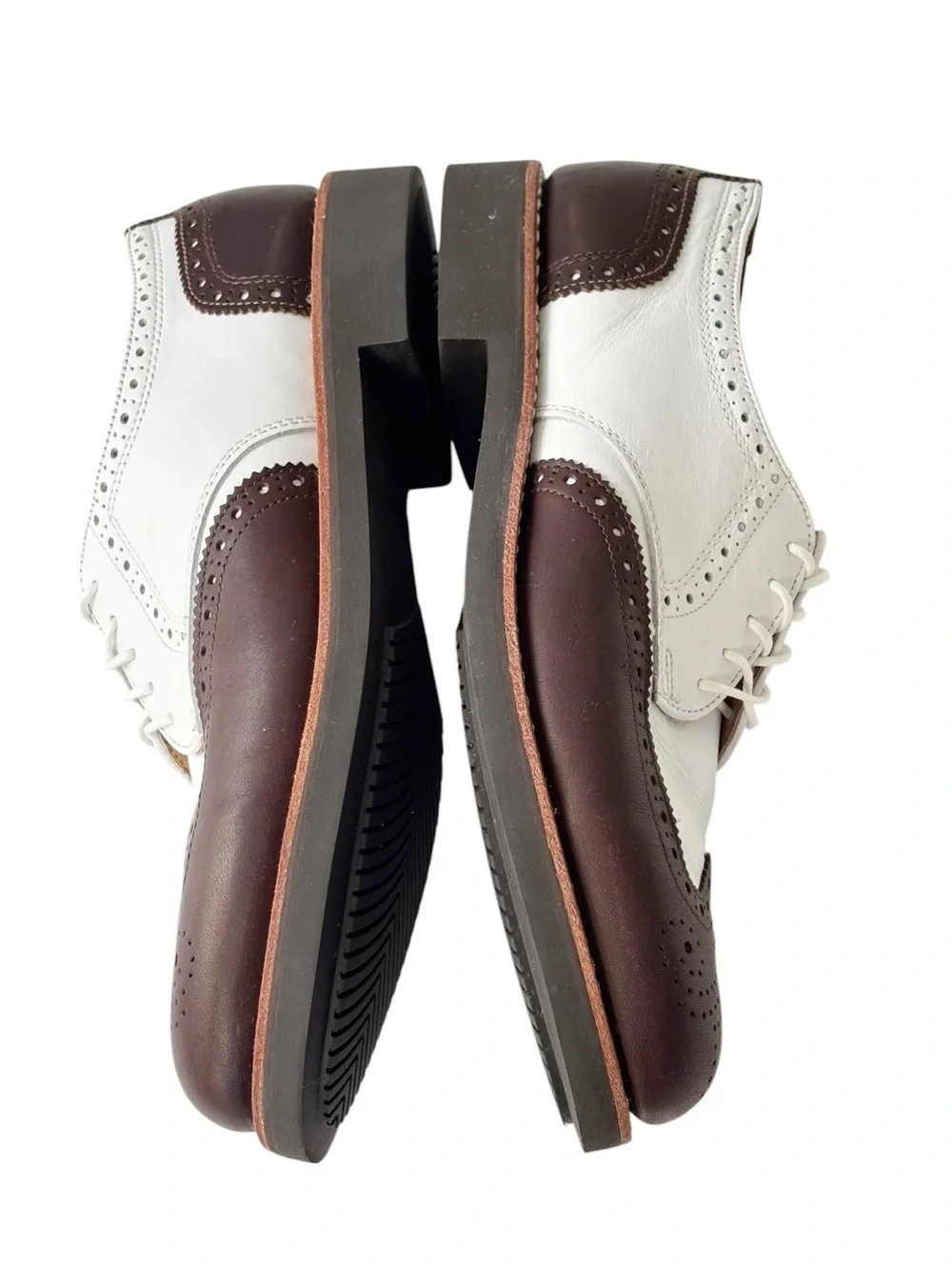J. Crew Classic two-toned spectator full brogue wingtip Oxford dress shoes | 10